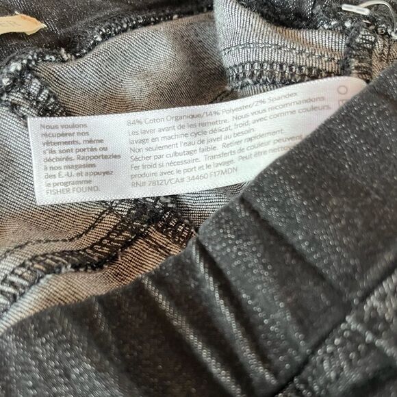 New Eileen Fisher elastic waist, leggings faded black skinny jeans - Picture 7 of 8